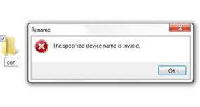 The Reason Why You Can't Create a Folder Called 'Con' on Windows