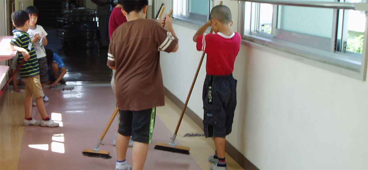 School Janitors in Japan