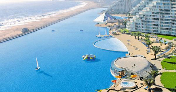 World's Largest Swimming Pool Is at the San Alfonso Del Mar Resort in Chile