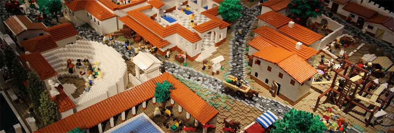 Giant Lego Replica of Pompeii